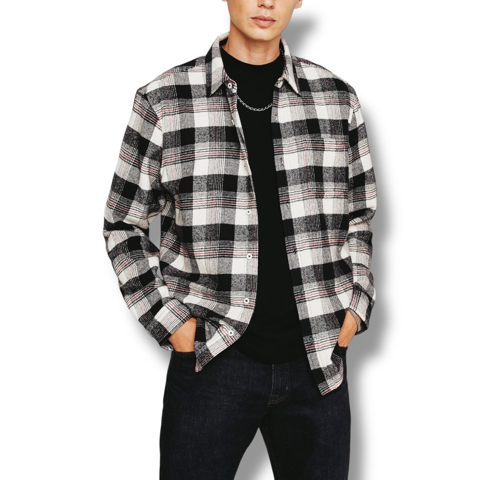 Ag Adriano Goldschmied Aiden Flannel Shirt Classic Button Up Plaid Men's Size S
